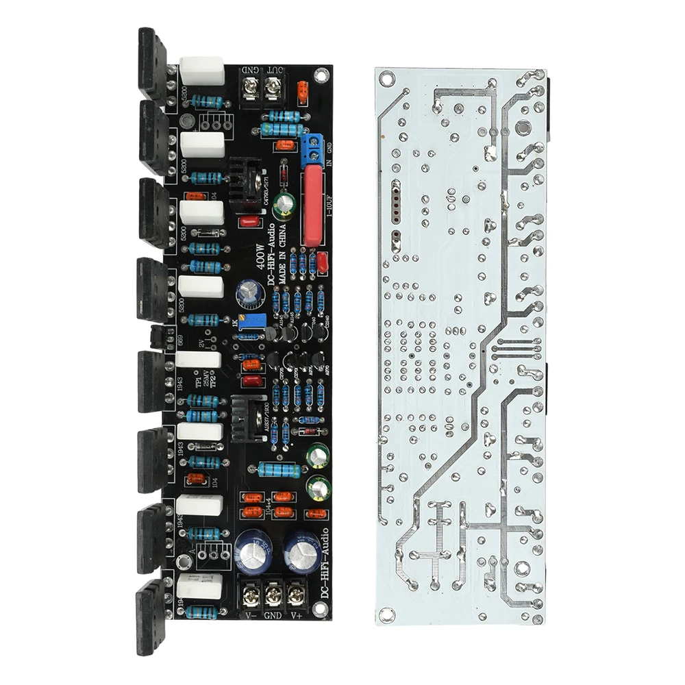 with 2SC5200+2SA1943 Paired Tube for Stereo Audio Amplifier400W Power Amplifier Board DC 20V-90V High Power Audio Amplifier
with 2SC5200+2SA1943 Paired Tube for Stereo Audio Amplifier400W Power Amplifier Board DC 20V-90V High Power Audio Amplifier