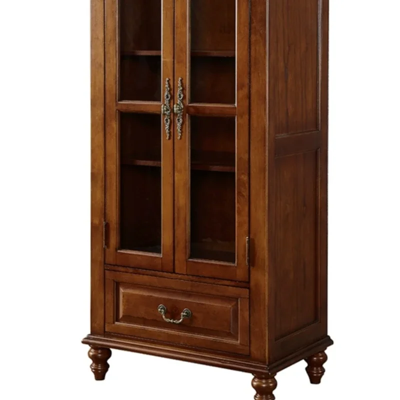 American solid wood wall-mounted TV sideboard living room small bookcase home double-door storage
American solid wood wall-mounted TV sideboard living room small bookcase home double-door storage