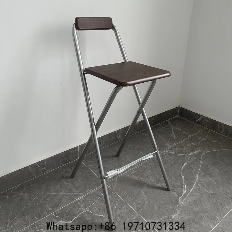 Foldable High Chair Modern Bar Stool with Backrest Creative Counter Stool for Cashier Desk Stable Load-bearing Home Furniture
Foldable High Chair Modern Bar Stool with Backrest Creative Counter Stool for Cashier Desk Stable Load-bearing Home Furniture