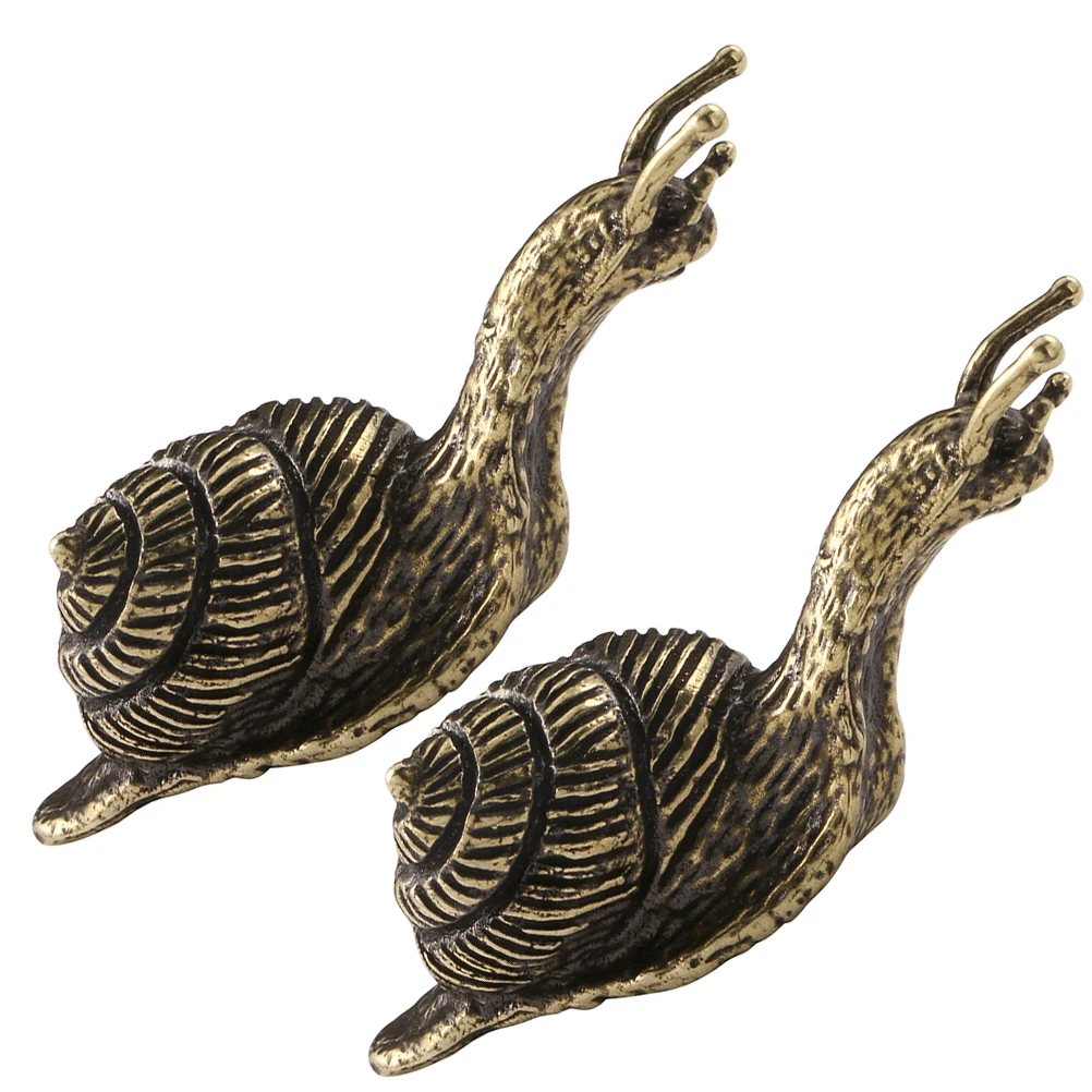2 Pcs Outdoor Snail Brass Ornaments Vintage Desktop Crafts Statue Figurines Golden
2 Pcs Outdoor Snail Brass Ornaments Vintage Desktop Crafts Statue Figurines Golden