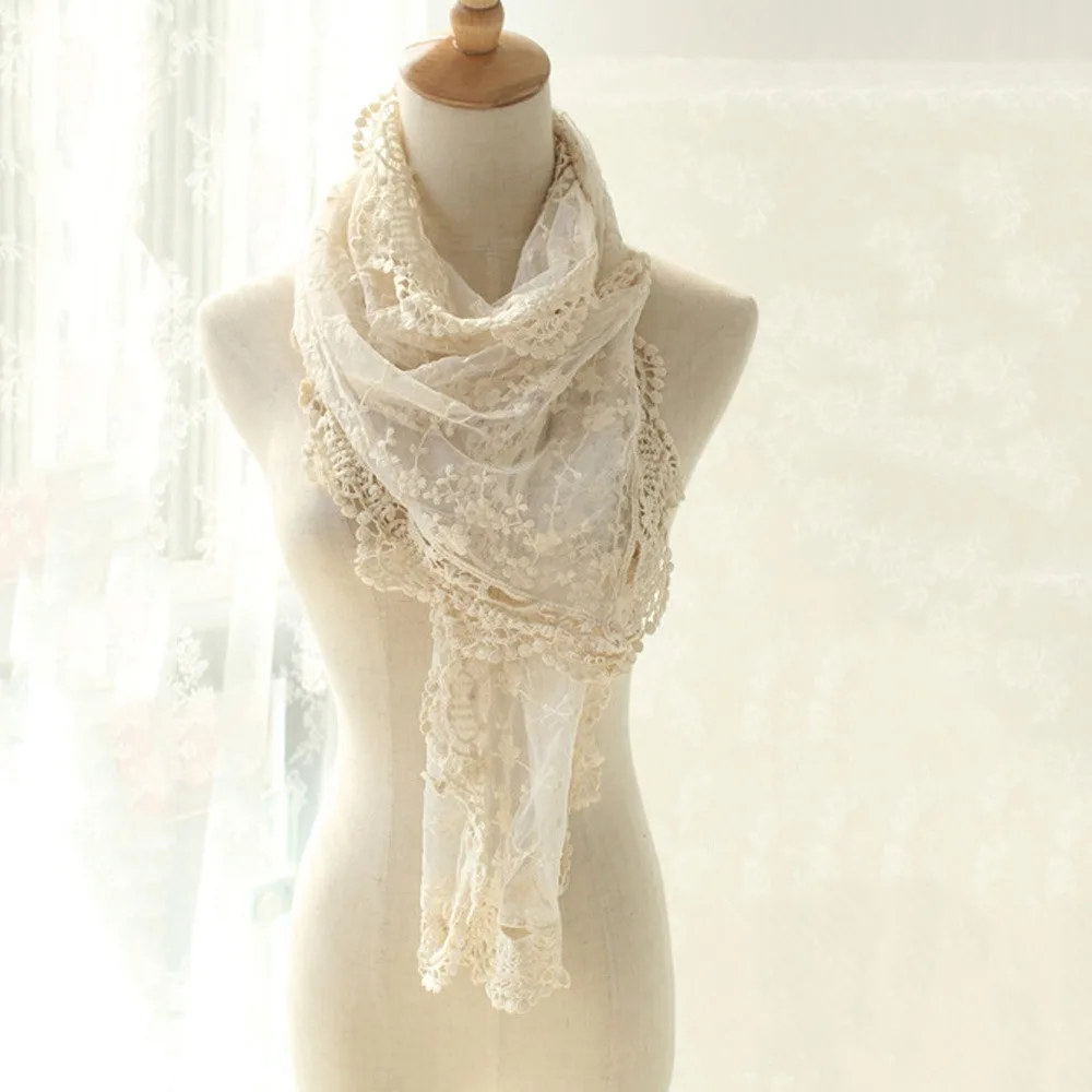 Retro White Black Lace Flower Scarf Lightweight Long Foulard Soft Shawl Breathable Mesh Wrap Sunscreen Shawl Women
Retro White Black Lace Flower Scarf Lightweight Long Foulard Soft Shawl Breathable Mesh Wrap Sunscreen Shawl Women