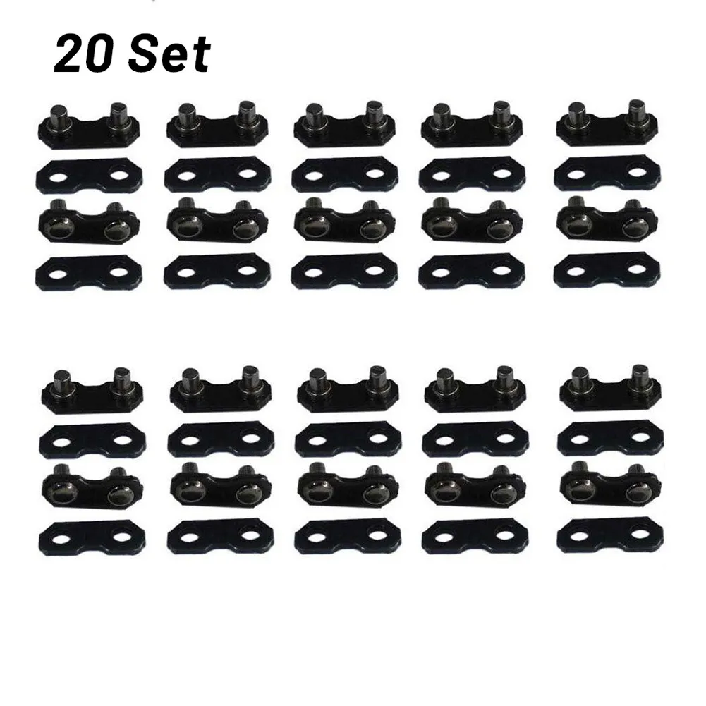20Pcs 3/8Inch Black Chainsaw Chain Repair Kits For 3/8-LP Type 91 Master Link Tie Straps For-Husqvarna H51 S51 H47 S47 H46 S46
20Pcs 3/8Inch Black Chainsaw Chain Repair Kits For 3/8-LP Type 91 Master Link Tie Straps For-Husqvarna H51 S51 H47 S47 H46 S46