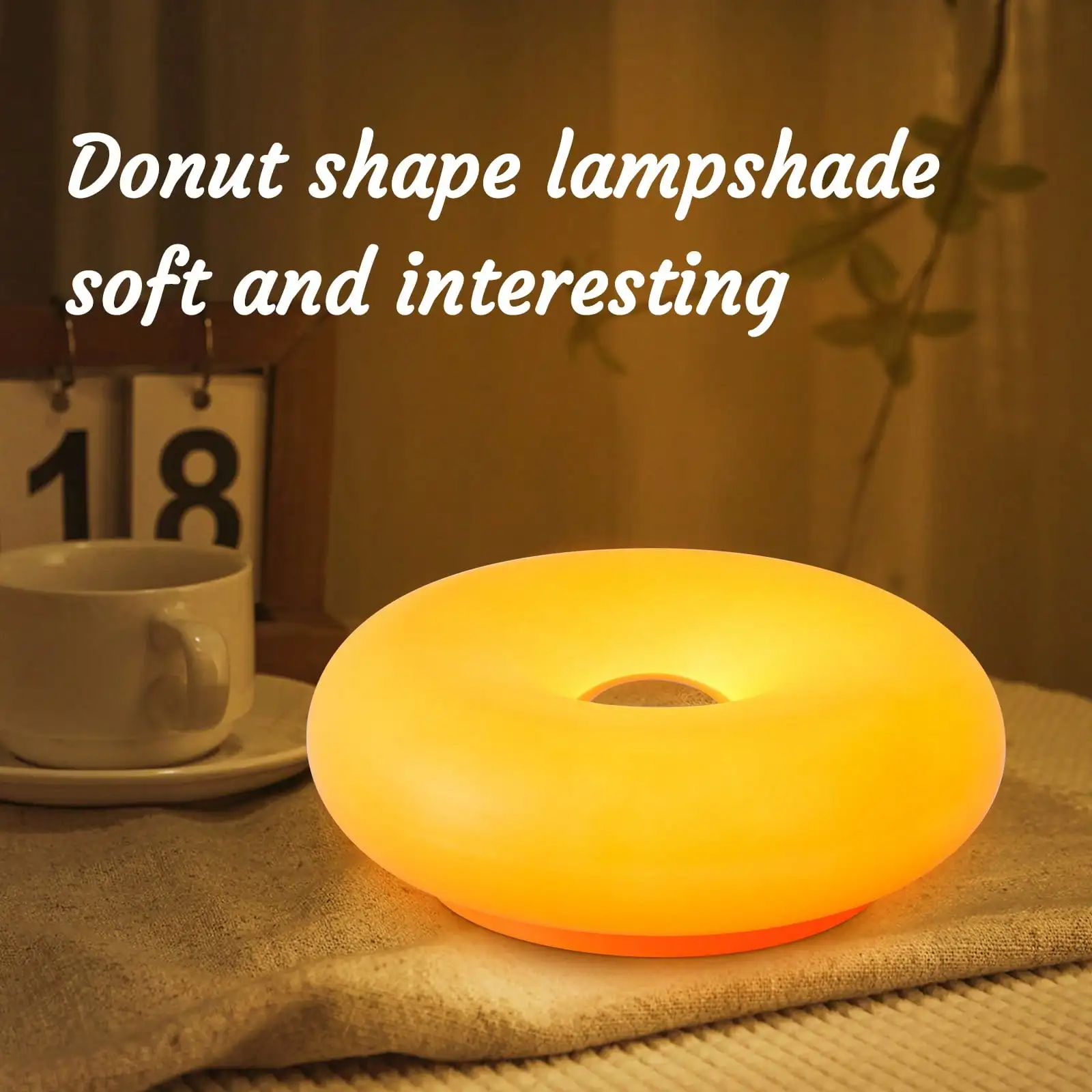 GMOX Bedroom Bedside Lamp; USB Charging/Ambient Light/Donut/RGB Model With Remote Control; Suitable For Living Room/Bedroom/Bedside/Dining Room (Made Of Plastic ABS Material That Is Resistant To Impact)
GMOX Bedroom Bedside Lamp; USB Charging/Ambient Light/Donut/RGB Model With Remote Control; Suitable For Living Room/Bedroom/Bedside/Dining Room (Made Of Plastic ABS Material That Is Resistant To Impact)