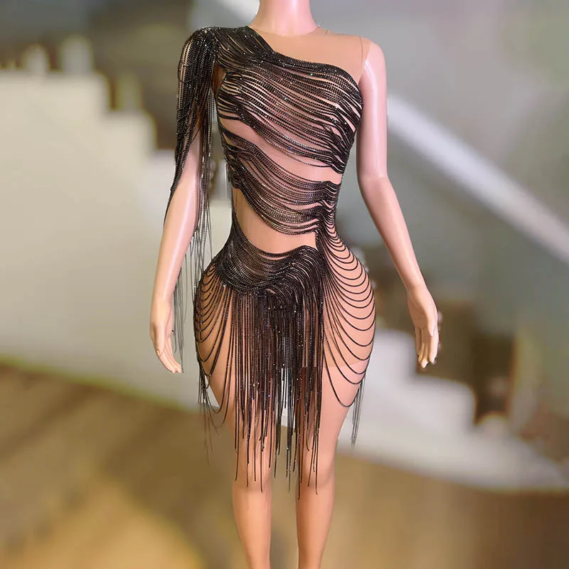 Birthday Clothing Diamond Dress Party Nightclub Bar Diamond Set Hollow Dress Model Catwalk Banquet Party Vestidos Fiesta De Lujo
Birthday Clothing Diamond Dress Party Nightclub Bar Diamond Set Hollow Dress Model Catwalk Banquet Party Vestidos Fiesta De Lujo