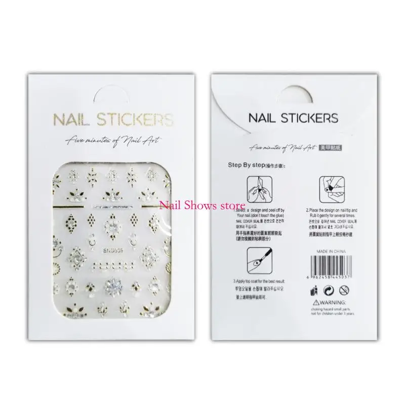 E0BC 5D Embossed Art Stickers Diamond Designs Decals Adhesive Design Stickers for Nail Art Decorations
E0BC 5D Embossed Art Stickers Diamond Designs Decals Adhesive Design Stickers for Nail Art Decorations