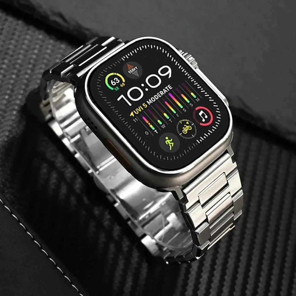 Ремешок из нержавеющей стали для iWatch Series 9 8 7 6 SE 5 4 3 38 мм, роскошный браслет для Apple Watch Ultra 2 49 мм 45 41 мм 44 42 мм
Ремешок из нержавеющей стали для iWatch Series 9 8 7 6 SE 5 4 3 38 мм, роскошный браслет для Apple Watch Ultra 2 49 мм 45 41 мм 44 42 мм