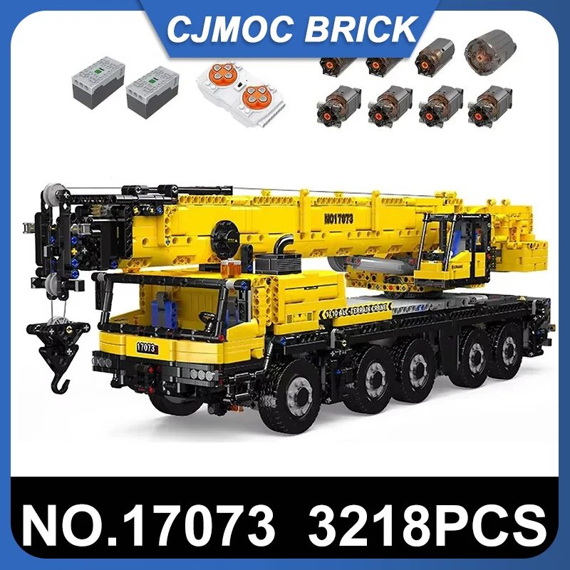 MOULD KING 17073 17074 Technical City Engineering LTM1110 Mobile Crane APP RC Building Blocks Truck Chrismas DIY Toys Adults Kid
MOULD KING 17073 17074 Technical City Engineering LTM1110 Mobile Crane APP RC Building Blocks Truck Chrismas DIY Toys Adults Kid
