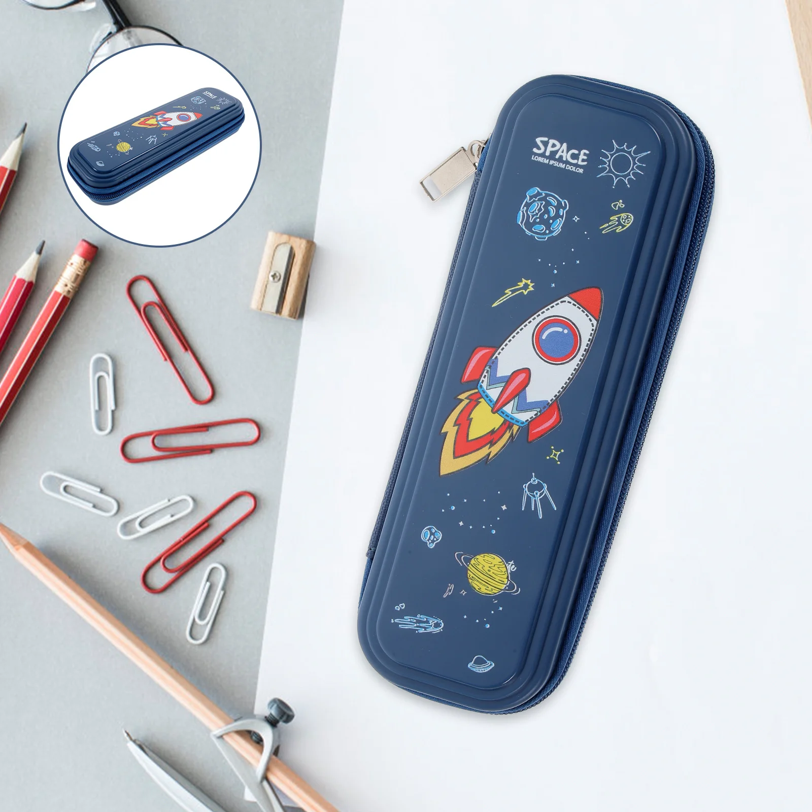 3D Rocket Pencil Bag Large Capacity Anti-Wear Stationery Organizer For Students Girls Multi-Use Pencil Case Zipper Design
3D Rocket Pencil Bag Large Capacity Anti-Wear Stationery Organizer For Students Girls Multi-Use Pencil Case Zipper Design