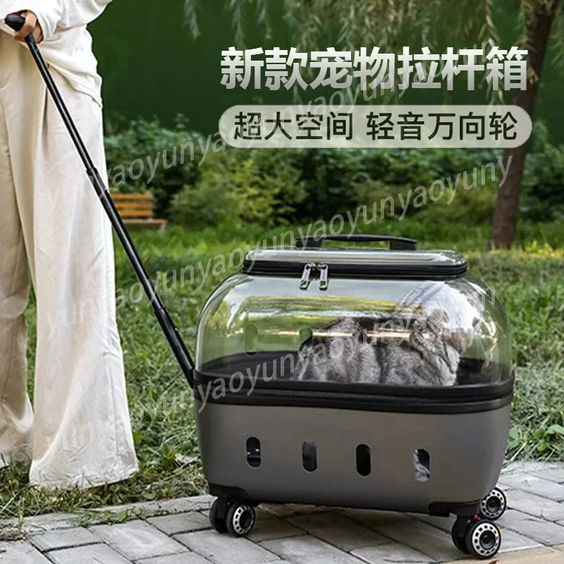 2-in-1 Pet Trolley Box & Carrier Bag - Portable Large Cat Dog Travel Case for Outdoor Use
2-in-1 Pet Trolley Box & Carrier Bag - Portable Large Cat Dog Travel Case for Outdoor Use
