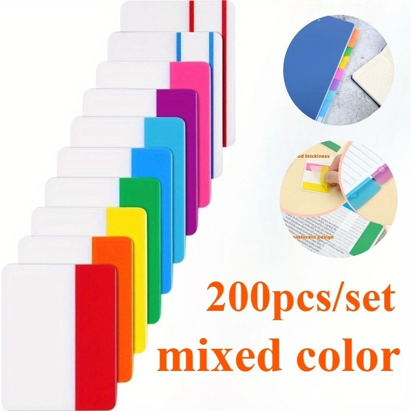 200pcs self-adhesive color index stickers,10 colors of writable and repositionable page markers-Ideal for organizing documents
200pcs self-adhesive color index stickers,10 colors of writable and repositionable page markers-Ideal for organizing documents