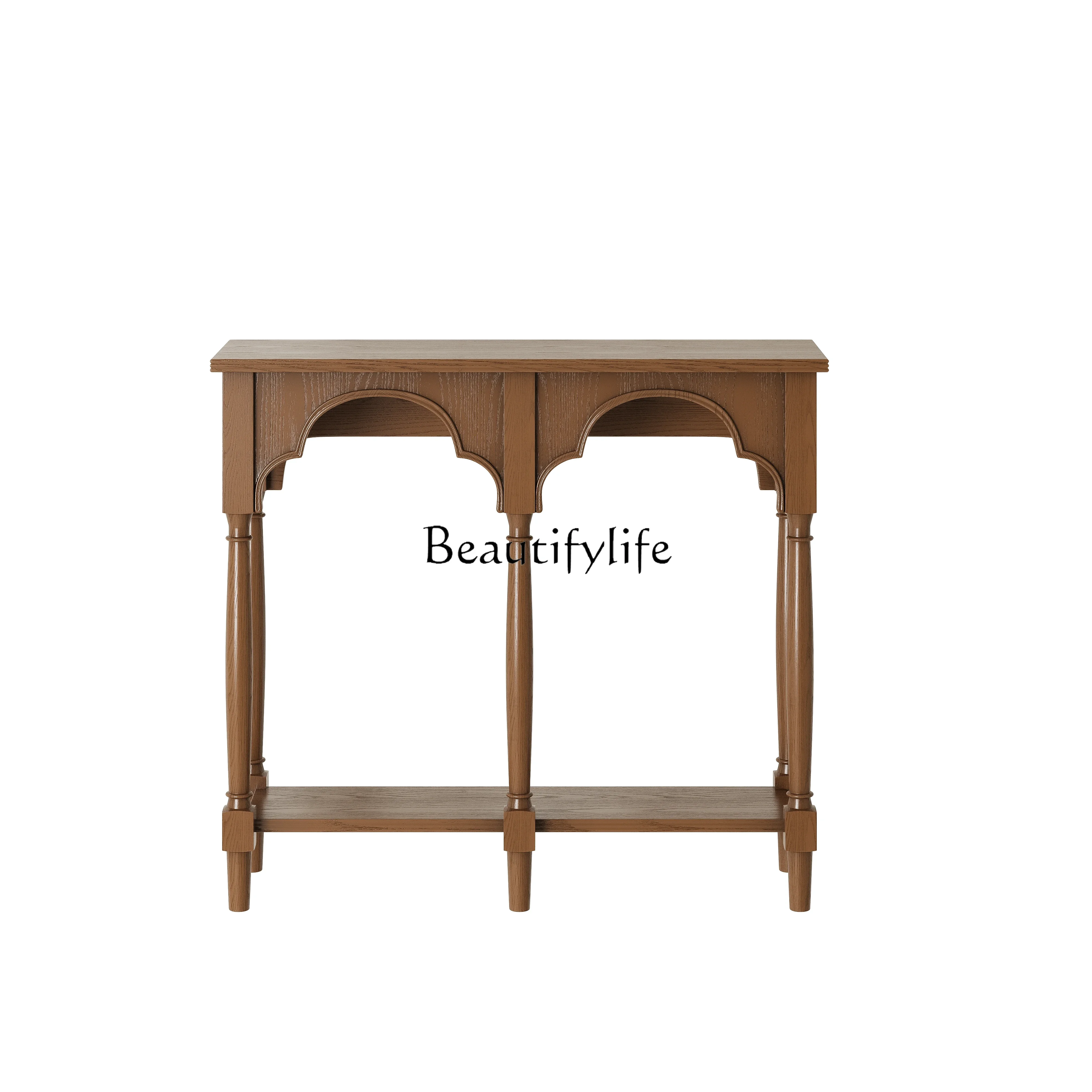FG17Retro Simple Console Living Room Entrance Solid Wood Storage Rack Small Table
FG17Retro Simple Console Living Room Entrance Solid Wood Storage Rack Small Table