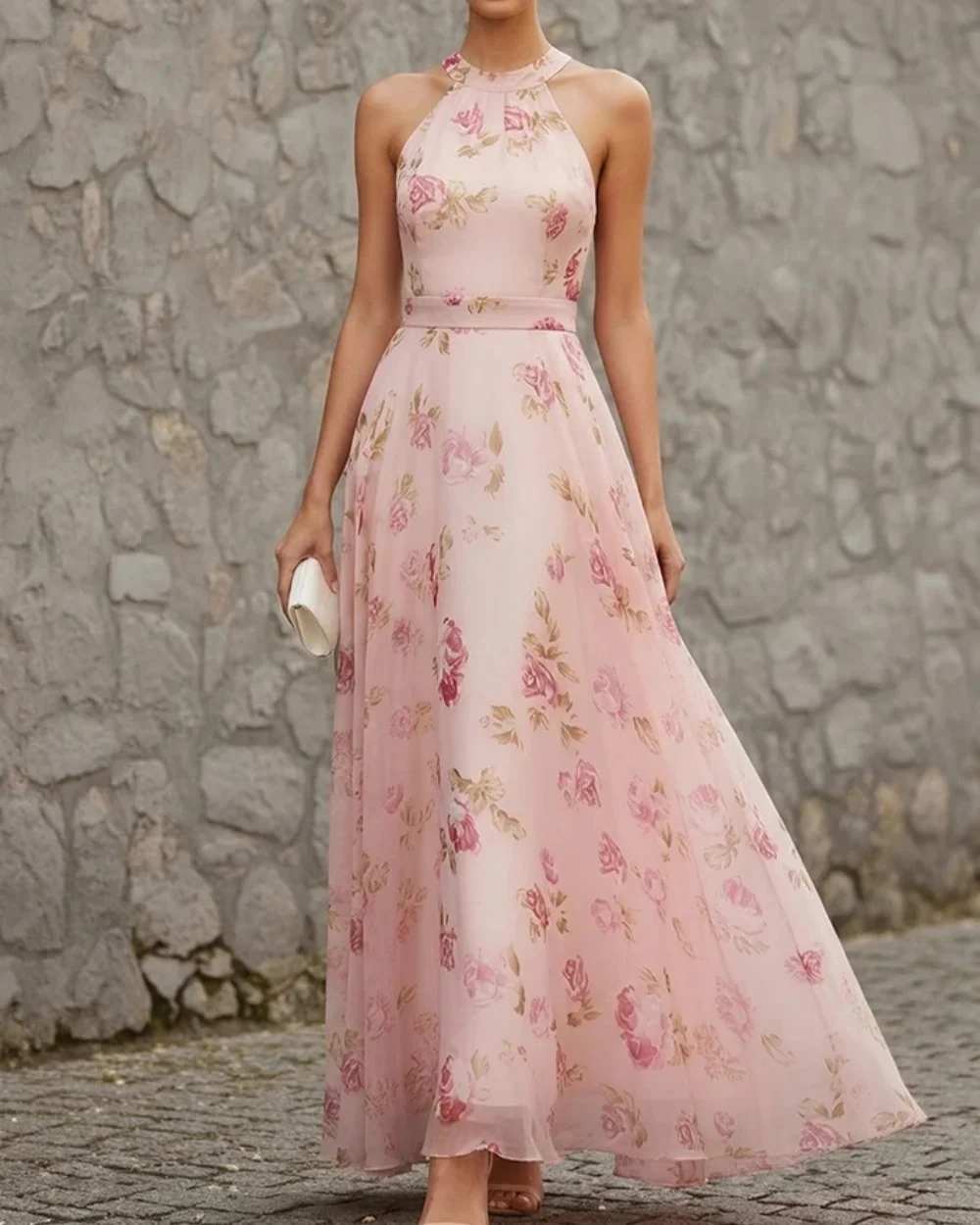 Customized Classic Women Chiffon Flowers Ruched A-Line Evening Dress Fashion Halter Sleeveless Ankle Length Dresses Prom Dresses
Customized Classic Women Chiffon Flowers Ruched A-Line Evening Dress Fashion Halter Sleeveless Ankle Length Dresses Prom Dresses