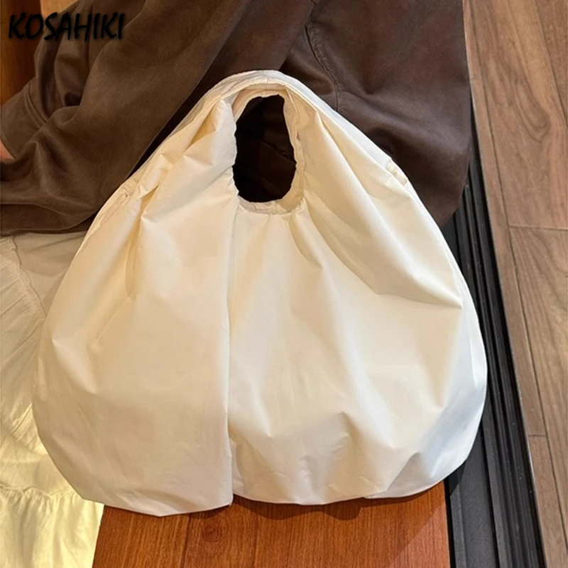 Japanese Ins Pleated Solid Women's Handbags All Match Simple Y2k Aesthetic Top-Handle Bags Fashion Casual Office Lady Clutches
Japanese Ins Pleated Solid Women's Handbags All Match Simple Y2k Aesthetic Top-Handle Bags Fashion Casual Office Lady Clutches