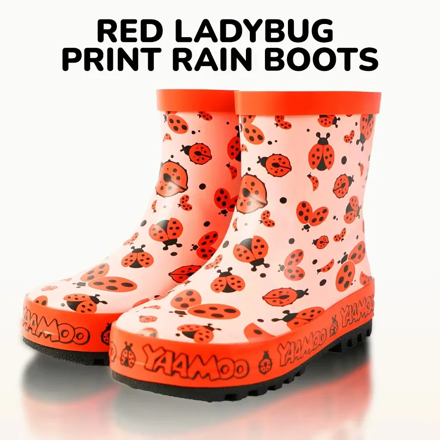 Kids Rain Boots, Ladybug Camouflage Low Top, Waterproof Anti-Slip Toddler Rain Shoes for Boys & Girls, Soft Rubber Lightweight C
Kids Rain Boots, Ladybug Camouflage Low Top, Waterproof Anti-Slip Toddler Rain Shoes for Boys & Girls, Soft Rubber Lightweight C