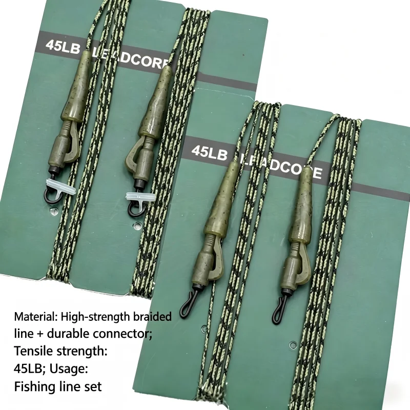 2pcs/lot 1m High Strength Carp Rig Leader Anti Tangle Ronnie Rig Helicopter Rig Leader Line
2pcs/lot 1m High Strength Carp Rig Leader Anti Tangle Ronnie Rig Helicopter Rig Leader Line