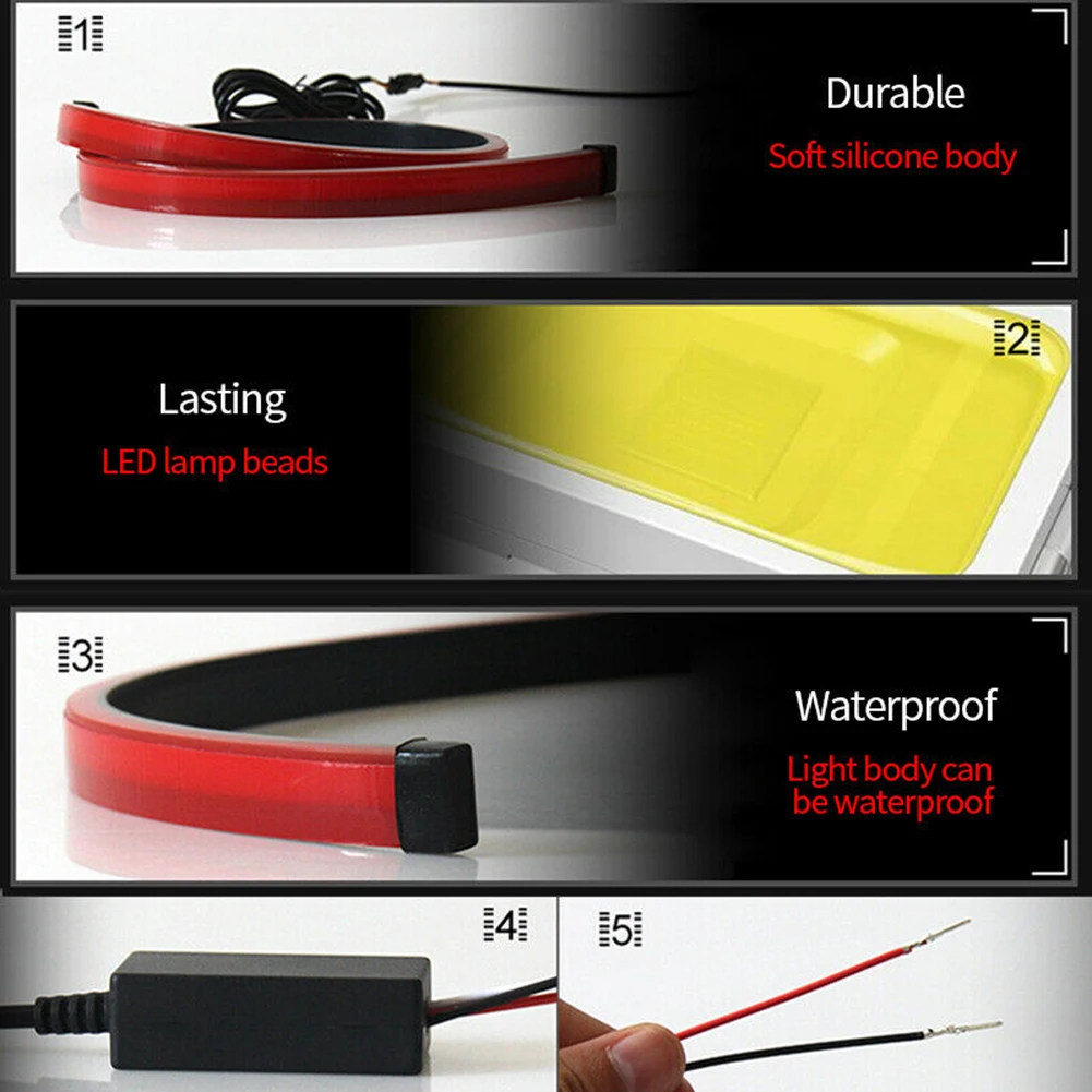 Car LED Light Strip 90cm Auto Rear Red Single Mode Windshield 3rd High Brake Flexible Lamp Signal Bar Practical
Car LED Light Strip 90cm Auto Rear Red Single Mode Windshield 3rd High Brake Flexible Lamp Signal Bar Practical