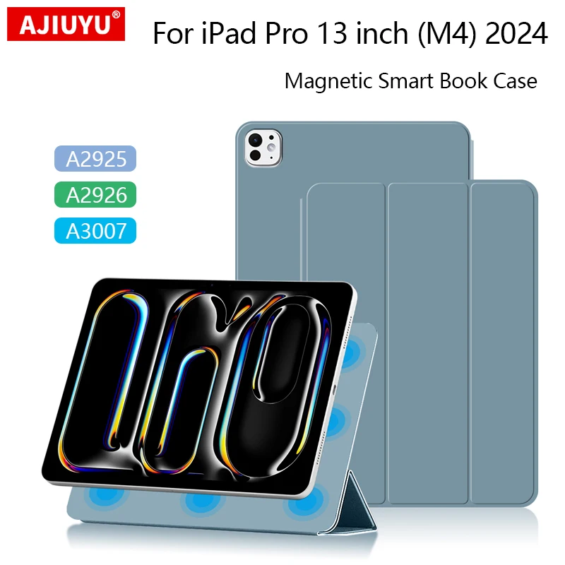 Ультратонкий магнитный чехол для iPad Pro 13 дюймов M4 2024 Smart Book Cover Folio для iPad Pro 13 A2925 A2926 Чехлы-подставки из искусственной кожи для планшетов
Ультратонкий магнитный чехол для iPad Pro 13 дюймов M4 2024 Smart Book Cover Folio для iPad Pro 13 A2925 A2926 Чехлы-подставки из искусственной кожи для планшетов