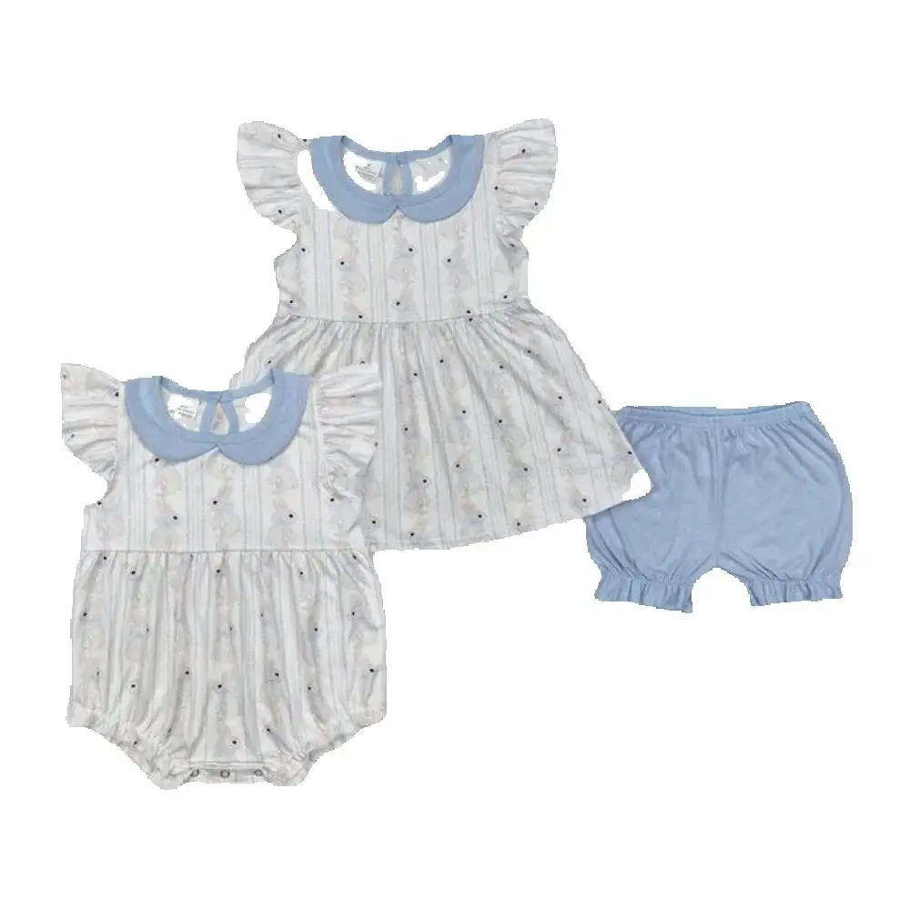 Baby kids clothing Sibling summer girls Sibling Baby Girls Easter Blue Rabbits Rompers Clothes Sets
Baby kids clothing Sibling summer girls Sibling Baby Girls Easter Blue Rabbits Rompers Clothes Sets
