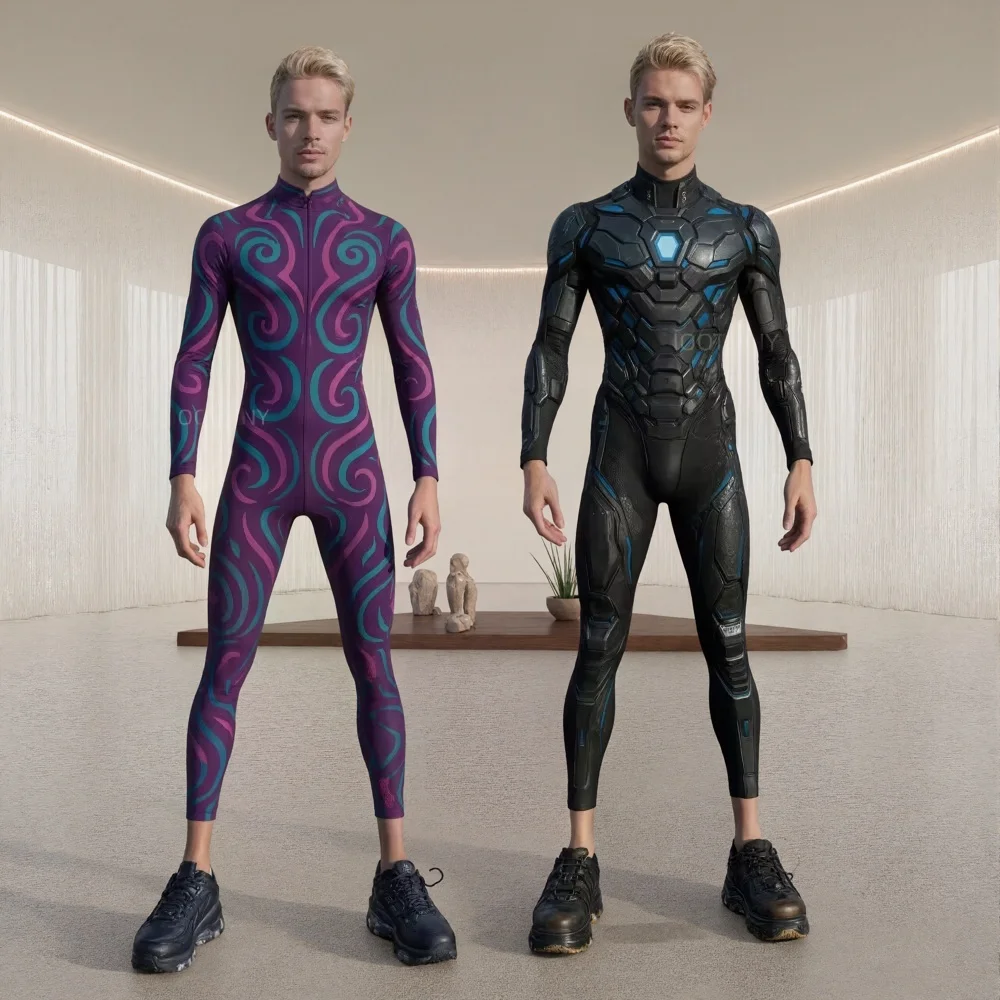 Men's Punk 3d Digital Printing Costume Fashion Robot Cosplay Bodysuit Halloween Jumpsuits Stage Performance Party Tight Costumes
Men's Punk 3d Digital Printing Costume Fashion Robot Cosplay Bodysuit Halloween Jumpsuits Stage Performance Party Tight Costumes