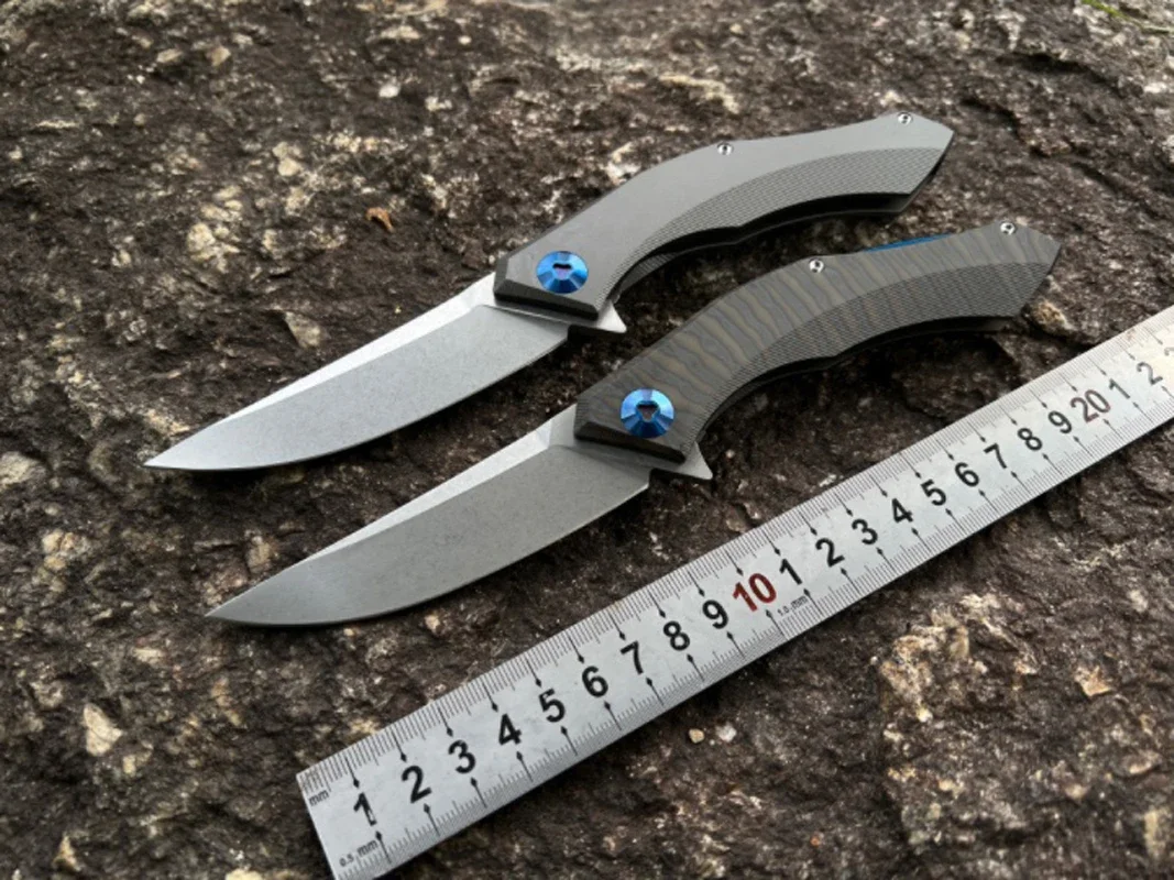 1 PC 59HRC Folding Knife D2 Steel Blade Titanium TC4 Handle Outdoor Survival EDC Tools
1 PC 59HRC Folding Knife D2 Steel Blade Titanium TC4 Handle Outdoor Survival EDC Tools