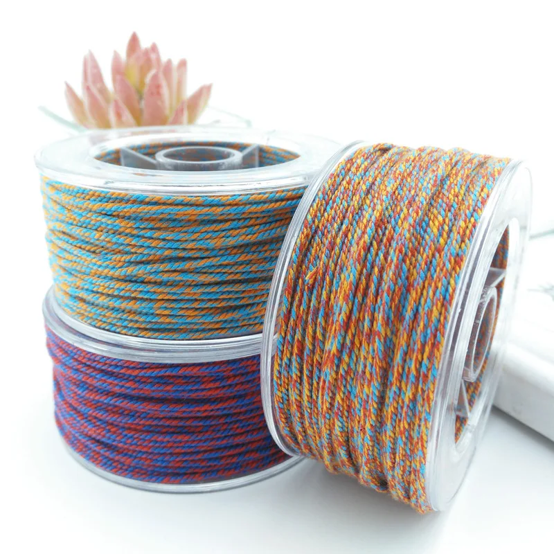 30M Cotton Nylon Cord 1.2mm Chinese Knotting Macrame Cord Beading Thread String DIY Braided Bracelet Jewelry Making DIY Tassels
30M Cotton Nylon Cord 1.2mm Chinese Knotting Macrame Cord Beading Thread String DIY Braided Bracelet Jewelry Making DIY Tassels
