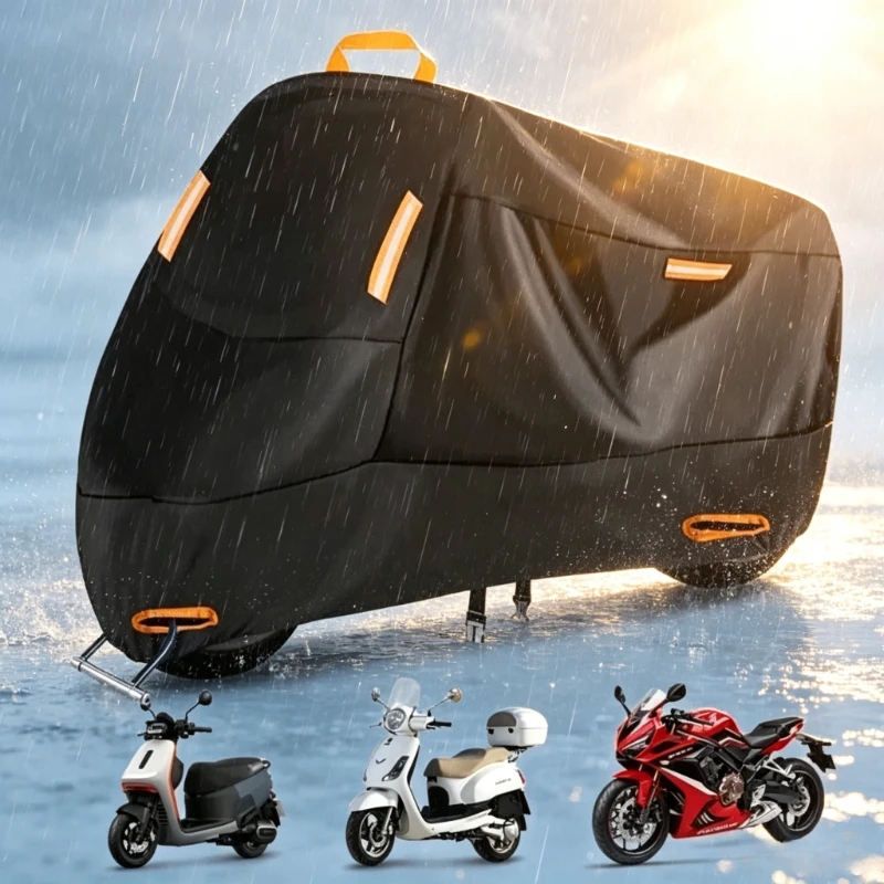 Motorcycle Cover Thickened Wear-resistant UV Dustproof All Season Rain Wind Snow Outdoor Scooter Motorbike Weather Protective
Motorcycle Cover Thickened Wear-resistant UV Dustproof All Season Rain Wind Snow Outdoor Scooter Motorbike Weather Protective