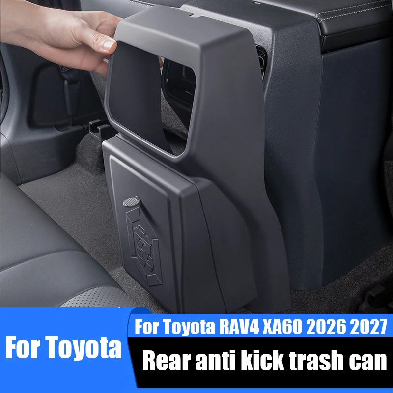 for Toyota RAV4 XA60 2026 2027 Rear anti kick garbage bin car mounted garbage bin and storage items inside the car
for Toyota RAV4 XA60 2026 2027 Rear anti kick garbage bin car mounted garbage bin and storage items inside the car