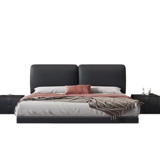 Suspended bed, modern, simple, leather bed, master bedroom, high-end, atmospheric, light luxury
Suspended bed, modern, simple, leather bed, master bedroom, high-end, atmospheric, light luxury