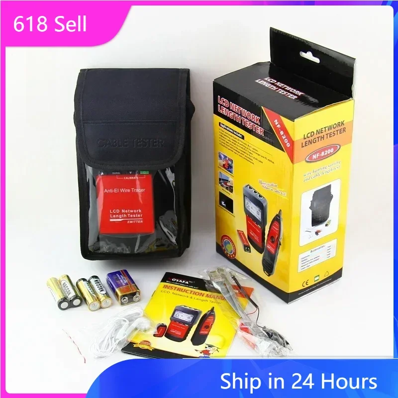 ZHOUCE NF-8200 Network Cable Tester Cable Continuity Tester Anti-Interference Wire Tracker Measure Sensitivity Adjustable
ZHOUCE NF-8200 Network Cable Tester Cable Continuity Tester Anti-Interference Wire Tracker Measure Sensitivity Adjustable