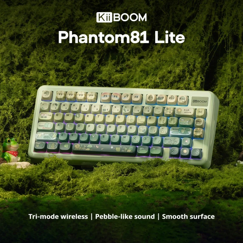 Kiiboom Light Charm 81lite Механическая клавиатура Беспроводное трехрежимное соединение 79 клавиш Прокладка Структура ABS Материал RGB 4000 мАч
Kiiboom Light Charm 81lite Механическая клавиатура Беспроводное трехрежимное соединение 79 клавиш Прокладка Структура ABS Материал RGB 4000 мАч