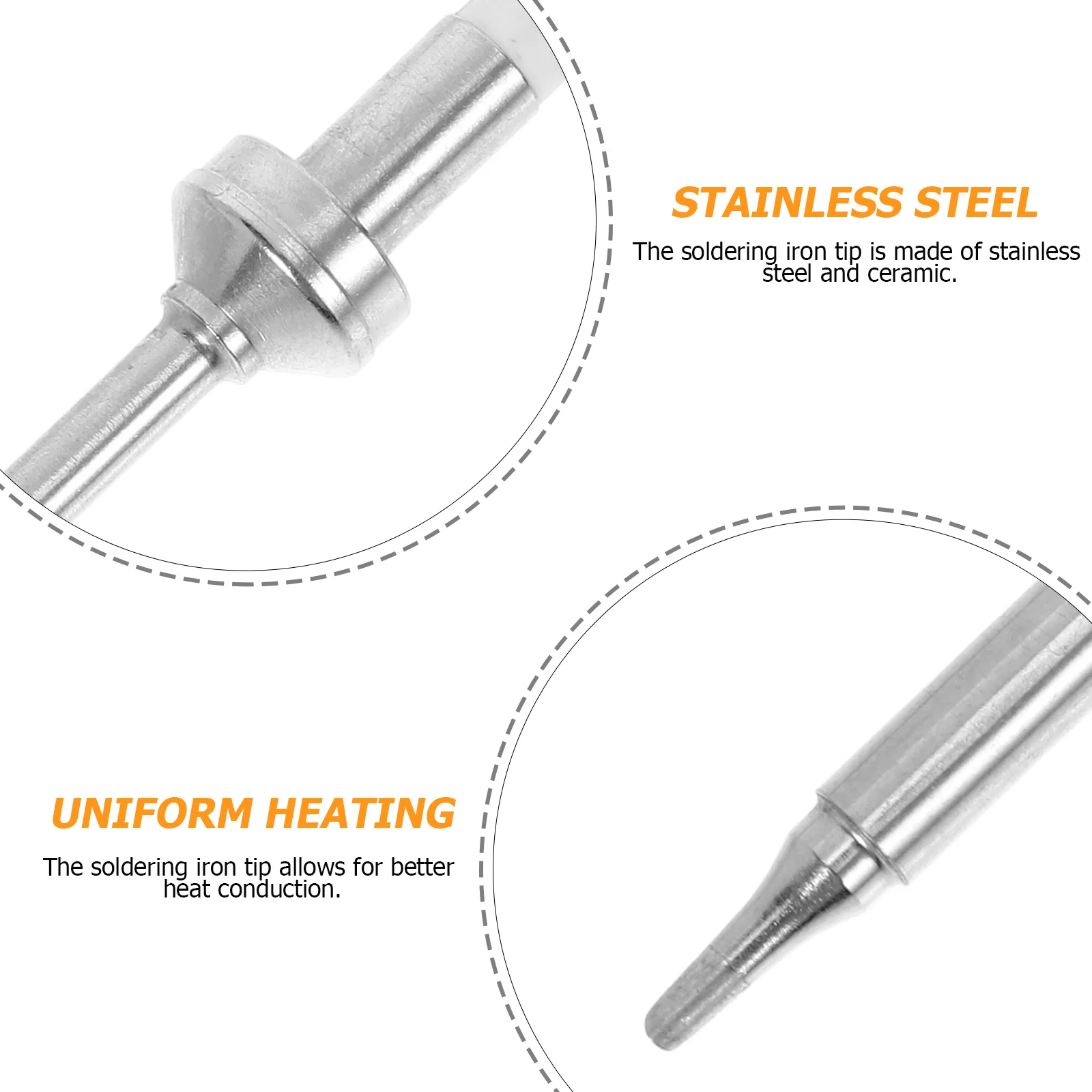 Durable Stainless Steel Ceramic Soldering Iron Tip LCD Compatible Easy to Use Soldering Tool Kit Solder Tips Solder Iron Tips
Durable Stainless Steel Ceramic Soldering Iron Tip LCD Compatible Easy to Use Soldering Tool Kit Solder Tips Solder Iron Tips