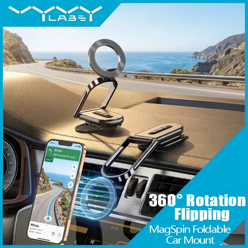 Vyvylabs New Magnetic Phone Holder 360° Adjustable Car Phone Mount Cell Phone Holders for iPhone 13-17 Dashboard Center Console
Vyvylabs New Magnetic Phone Holder 360° Adjustable Car Phone Mount Cell Phone Holders for iPhone 13-17 Dashboard Center Console