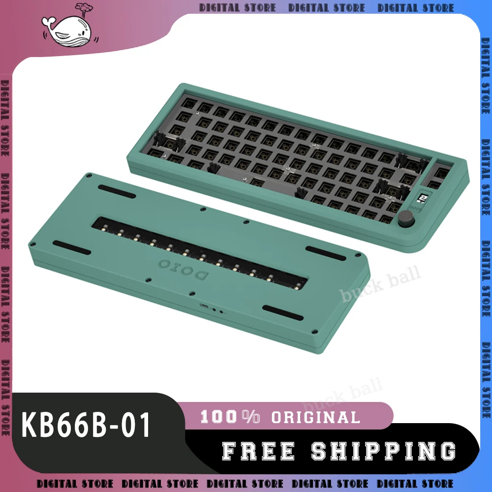 Набор для клавиатуры DOIO KB66B-01, игровая беспроводная клавиатура с 2 режимами, USB, Bluetooth, RGB подсветка, режим горячей замены
Набор для клавиатуры DOIO KB66B-01, игровая беспроводная клавиатура с 2 режимами, USB, Bluetooth, RGB подсветка, режим горячей замены
