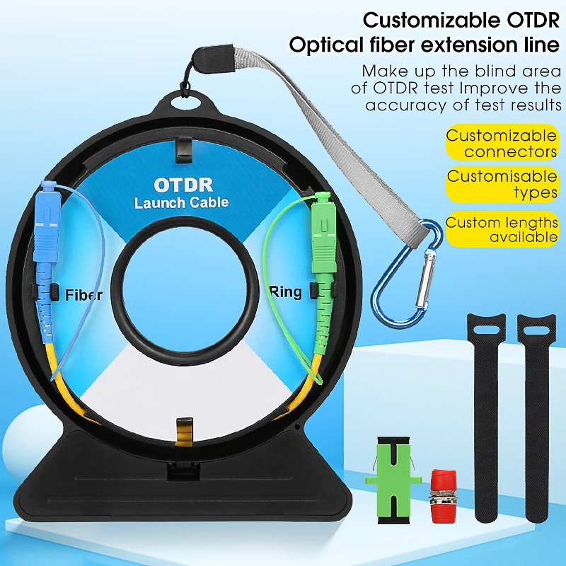 SCUPC-SCAPC OTDR Launch Cable Optical Time Domain Reflectometer Test Extension Cable Dead zone eliminator Fiber Ring Single Mode
SCUPC-SCAPC OTDR Launch Cable Optical Time Domain Reflectometer Test Extension Cable Dead zone eliminator Fiber Ring Single Mode