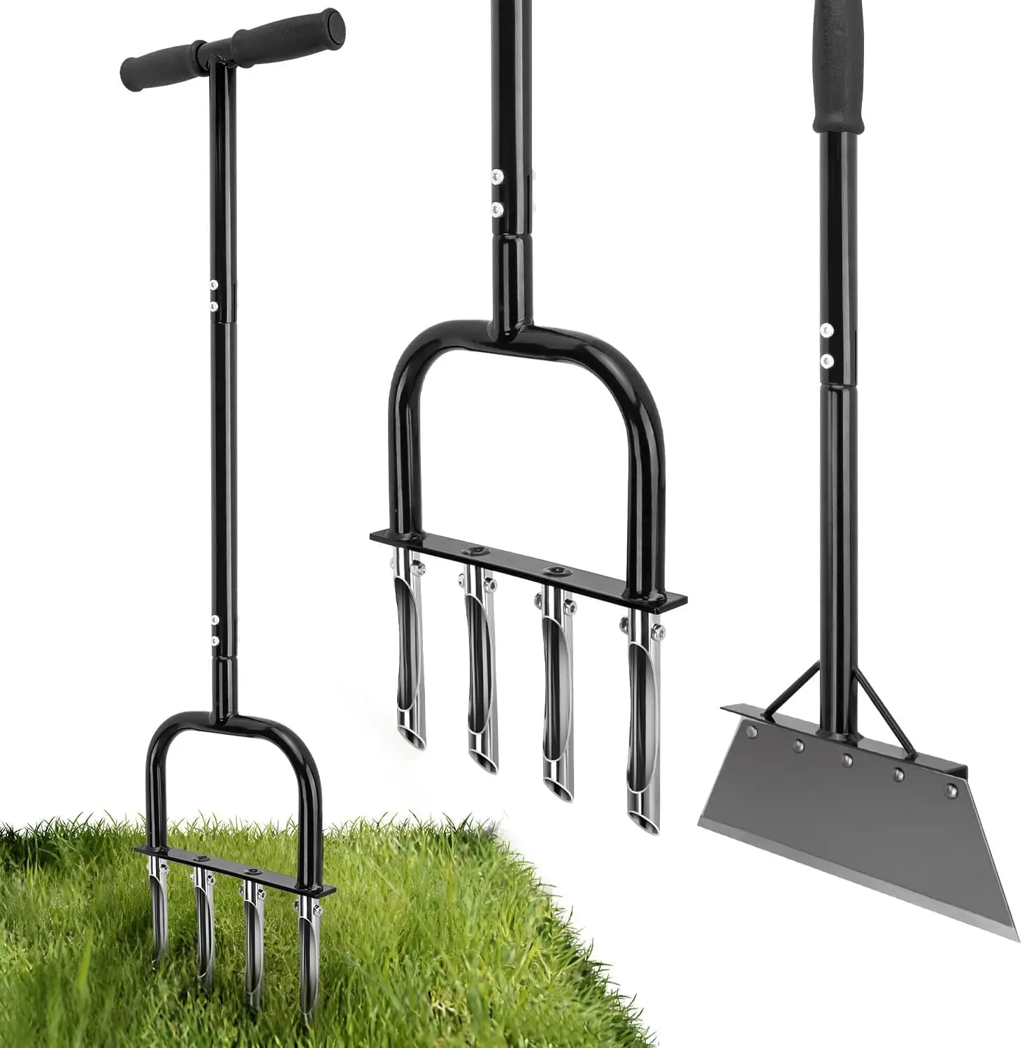 2-in-1 Lawn Aerator & Weeding Tool Set, Multifunctional Garden Soil Aerator, Weed Remover, Snow Shovel for Small Lawns & Tight Corners
2-in-1 Lawn Aerator & Weeding Tool Set, Multifunctional Garden Soil Aerator, Weed Remover, Snow Shovel for Small Lawns & Tight Corners