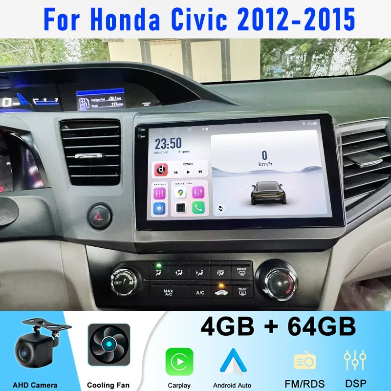 9'' 4-64GB For Honda Civic 2012-2015 Car Radio Wireless Carplay Android 15 Auto FM GPS Stereo Head Unit Steering Wheel Control
9'' 4-64GB For Honda Civic 2012-2015 Car Radio Wireless Carplay Android 15 Auto FM GPS Stereo Head Unit Steering Wheel Control
