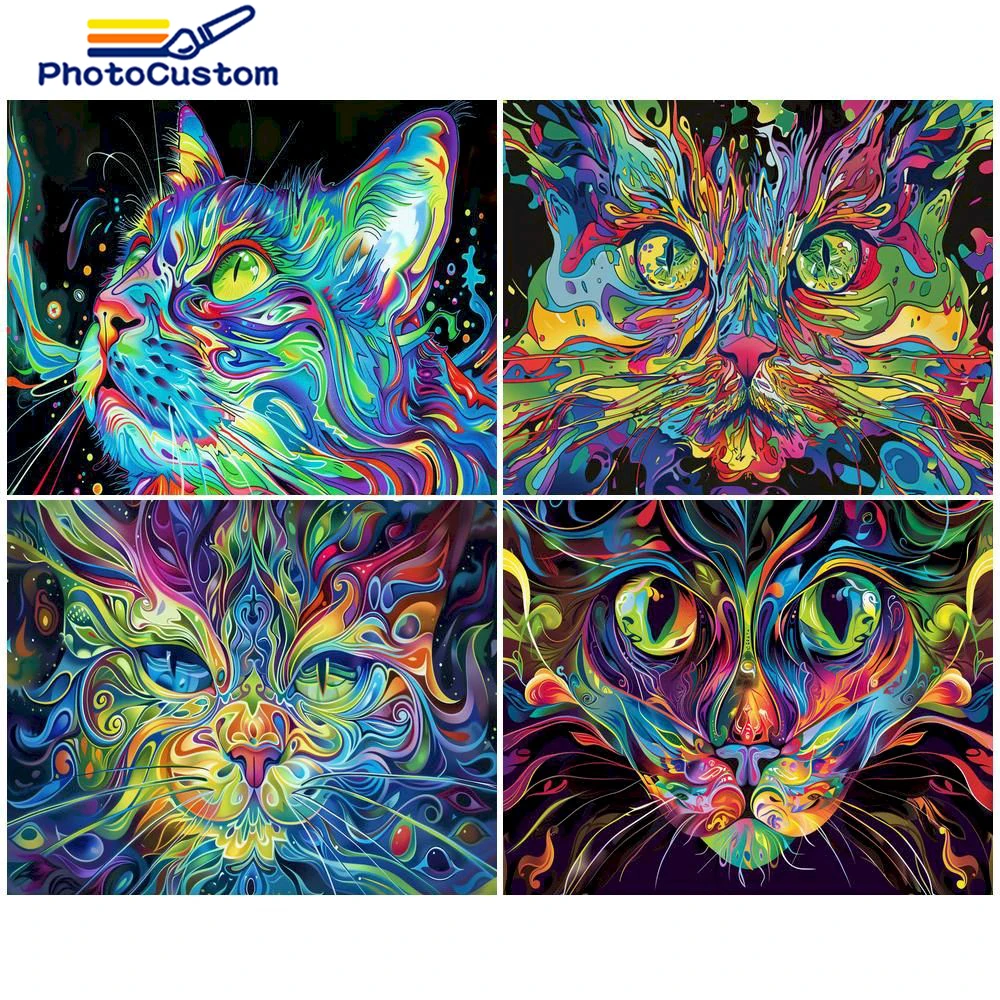 PhotoCustom Paint By Number On Canvas Colorful Animal Cat Oil Painting Drawing Art Set Picture By Numbers Kit For Home Decoratio
PhotoCustom Paint By Number On Canvas Colorful Animal Cat Oil Painting Drawing Art Set Picture By Numbers Kit For Home Decoratio