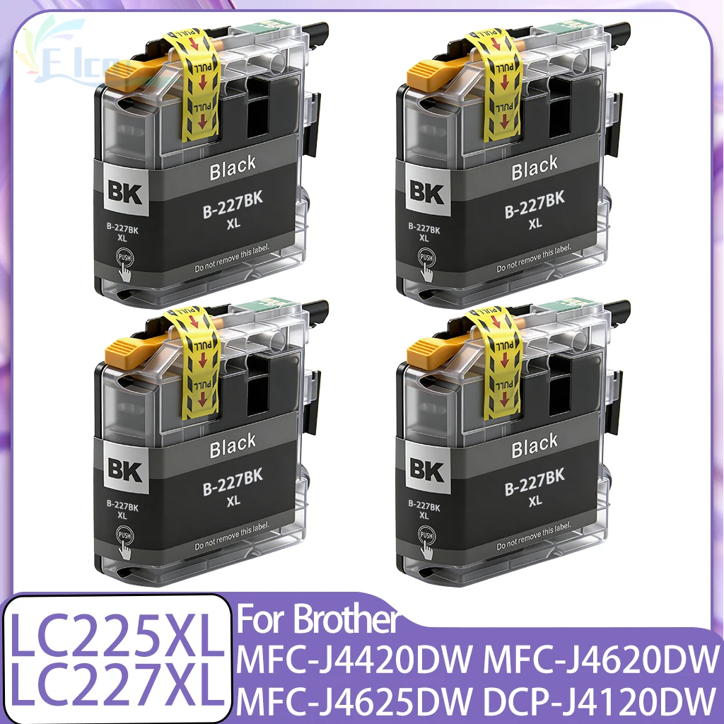 Чернильный картридж LC225 LC225XL LC-225 LC227 LC227XL, совместимый с принтерами Brother MFC-J4420DW, MFC-J4620DW, MFC-J4625DW, DCP-J4120DW
Чернильный картридж LC225 LC225XL LC-225 LC227 LC227XL, совместимый с принтерами Brother MFC-J4420DW, MFC-J4620DW, MFC-J4625DW, DCP-J4120DW
