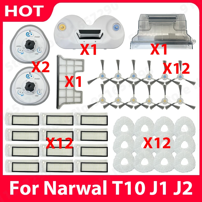 For Narwal T10 J1 J2 Side Brush Primary Hepa Filter Mop Cloth Module Mop Holder Dust Box acuum Cleaner Replacement Accessories
For Narwal T10 J1 J2 Side Brush Primary Hepa Filter Mop Cloth Module Mop Holder Dust Box acuum Cleaner Replacement Accessories