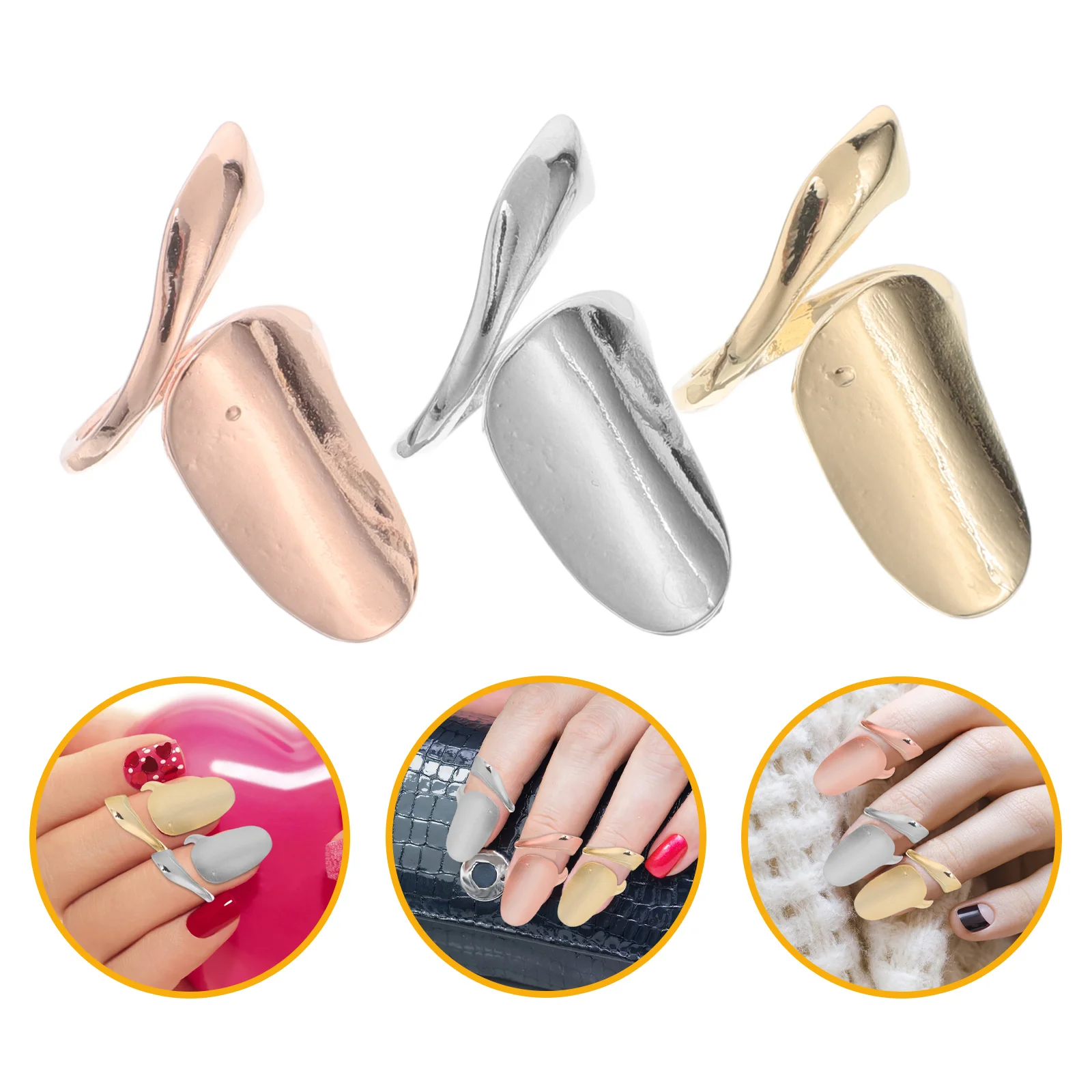 3 Pcs Nail Ring Fingertip Rings Claw Wearing Nails for Women Fingernail Jewelry Zircon Woman
3 Pcs Nail Ring Fingertip Rings Claw Wearing Nails for Women Fingernail Jewelry Zircon Woman
