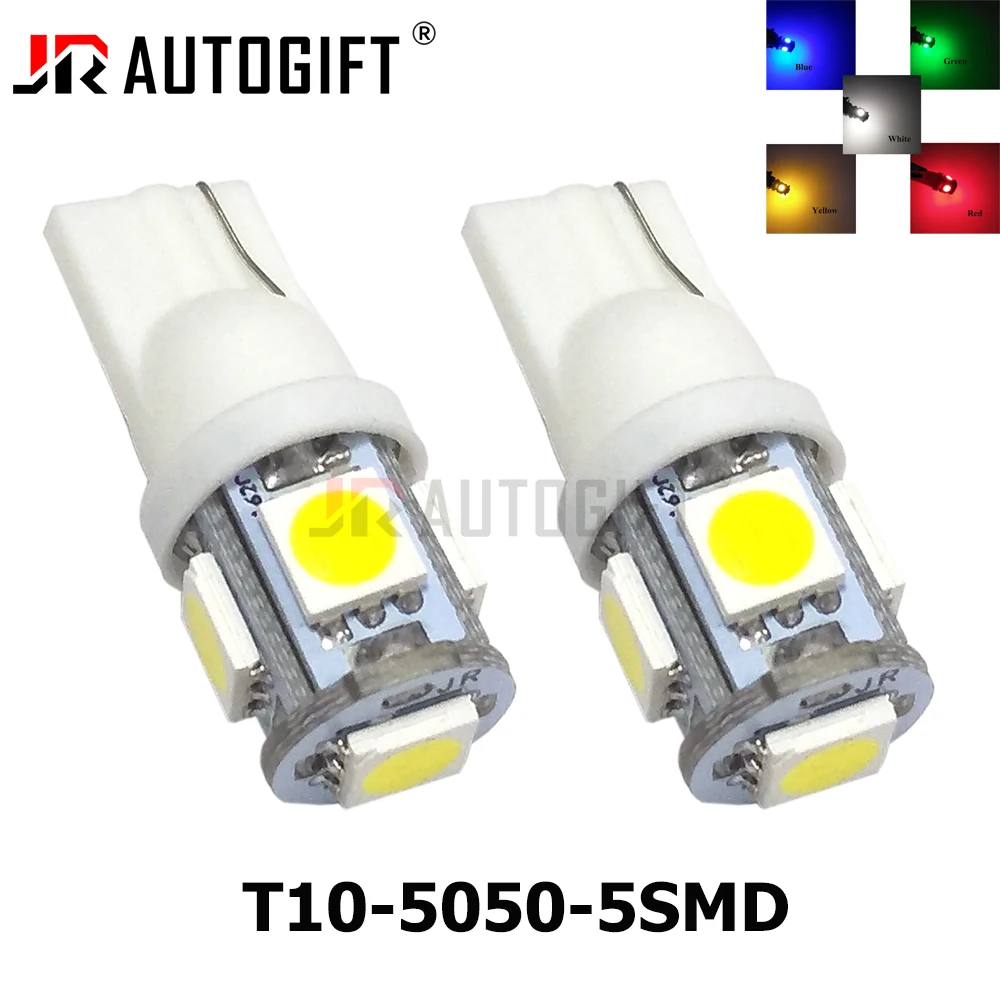 100PCS 12V 24V 194 T10 5050 5SMD for Interior Dashboard Car Lights Led Auto Side Indicator Lamp Outside License Plate Light
100PCS 12V 24V 194 T10 5050 5SMD for Interior Dashboard Car Lights Led Auto Side Indicator Lamp Outside License Plate Light