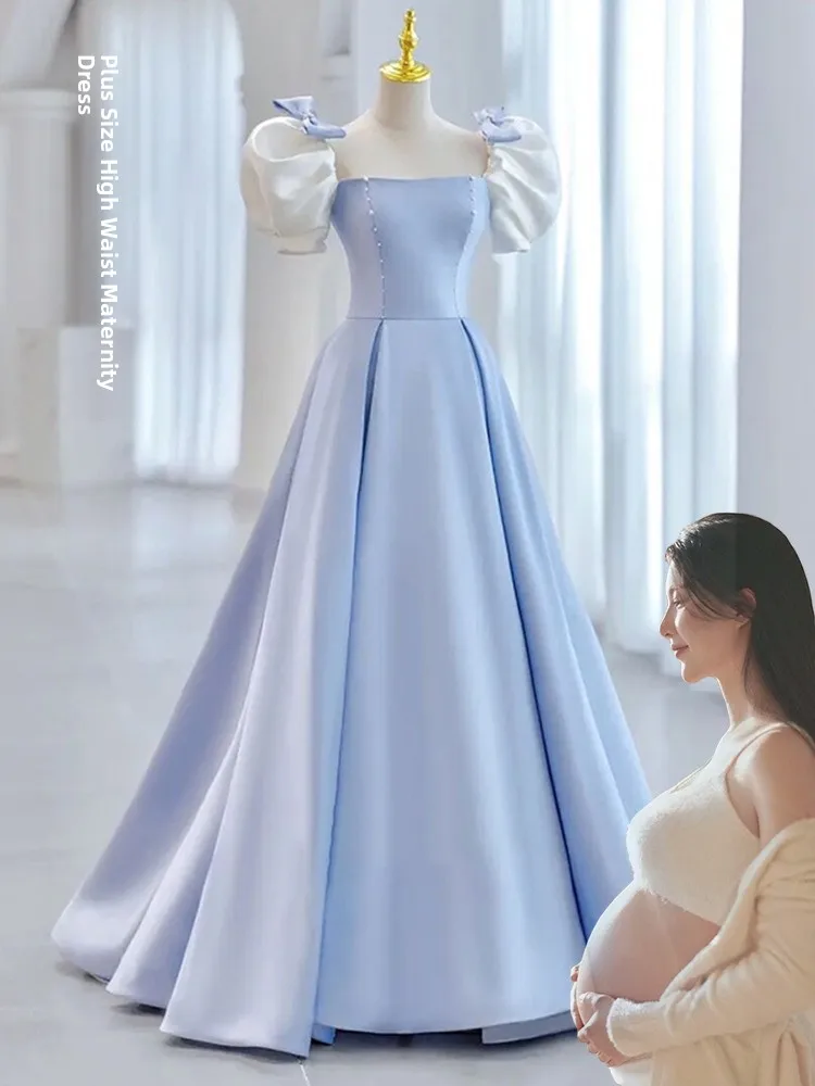 Вечернее платье больших размеров Ele Blue для взрослых, для торжеств, сказочно красивое, новое, для невесты, с завышенной талией, А-силуэт, короткий рукав
Вечернее платье больших размеров Ele Blue для взрослых, для торжеств, сказочно красивое, новое, для невесты, с завышенной талией, А-силуэт, короткий рукав