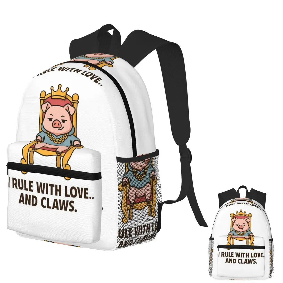Royal Piglet Funny Throne Sticker Student Backpack School Bag Hiking Travel Daypack for Boys Girls Fashion Bookbag Shoulder Bags
Royal Piglet Funny Throne Sticker Student Backpack School Bag Hiking Travel Daypack for Boys Girls Fashion Bookbag Shoulder Bags