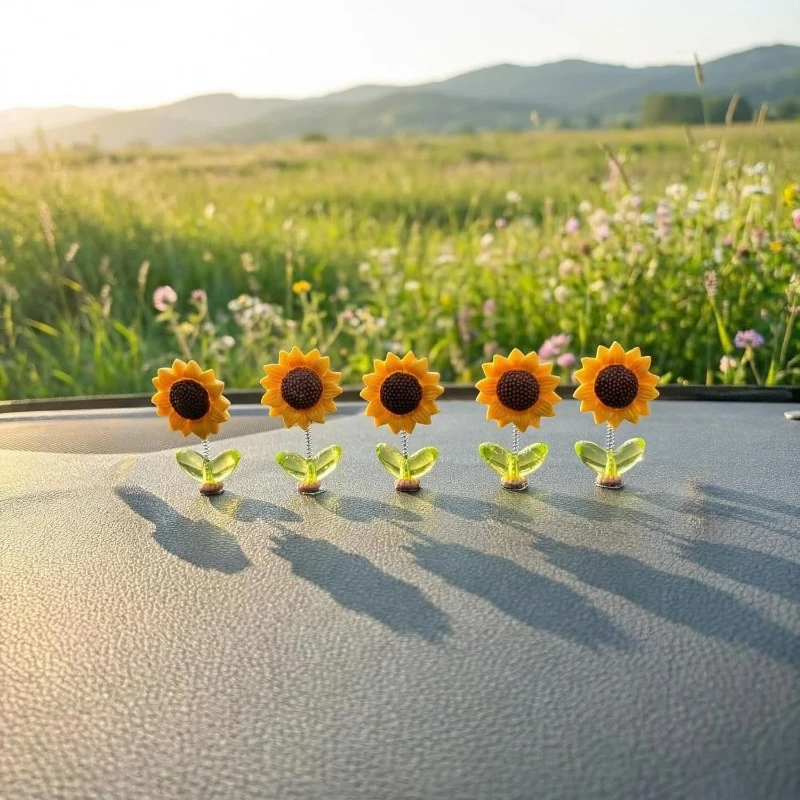 5 Pcs Sunflower Car Dashboard Accessories, Shaking Spring Car Dash Decorations
5 Pcs Sunflower Car Dashboard Accessories, Shaking Spring Car Dash Decorations