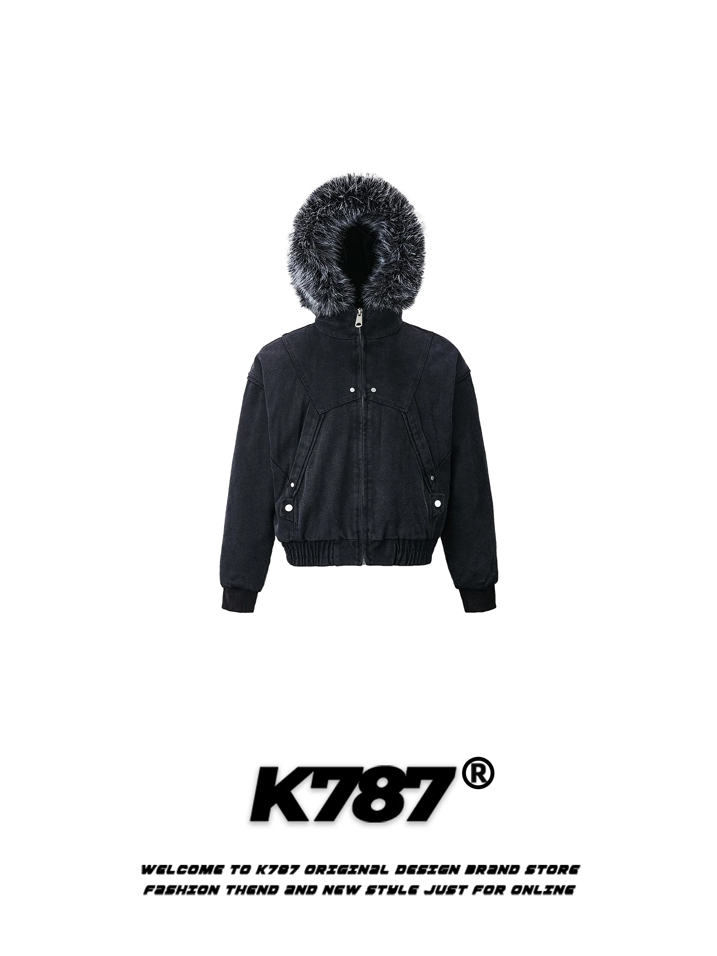 K787 American Retro Couples Hooded Thickened Cotton Jacket Men's Women's Warm Deconstructed Splicing Winter Cotton Coat
K787 American Retro Couples Hooded Thickened Cotton Jacket Men's Women's Warm Deconstructed Splicing Winter Cotton Coat