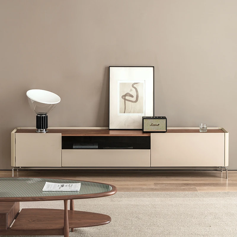 Light French Retro TV Cabinet Black Walnut Cream Style Light Luxury PU Leather Large Size
Light French Retro TV Cabinet Black Walnut Cream Style Light Luxury PU Leather Large Size