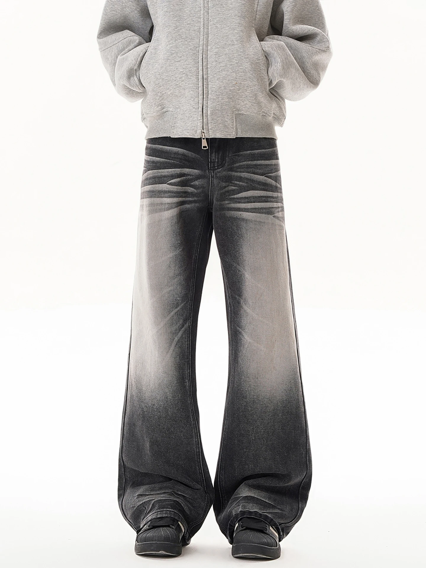 Boyue Vintage Waed Wide Leg Jeans Men Women Casual Loose Fit Jeans Bell Bot Denim Pants Street Sle All Sizes
Boyue Vintage Waed Wide Leg Jeans Men Women Casual Loose Fit Jeans Bell Bot Denim Pants Street Sle All Sizes