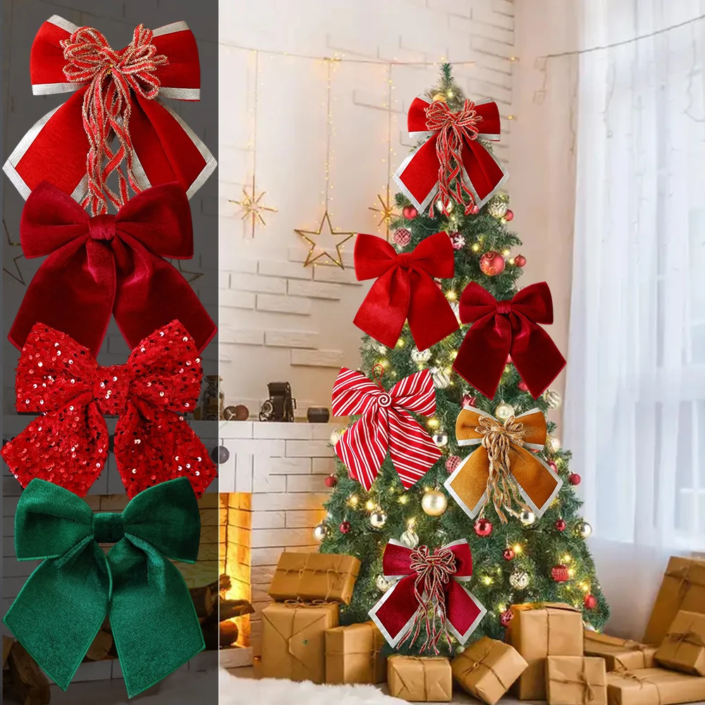 Christmas Decorative Knots 25x25cm Red Velvet Ribbon Bows Large Size Plush Bow Flower Craft Christmas Tree Ornaments Deco Noel
Christmas Decorative Knots 25x25cm Red Velvet Ribbon Bows Large Size Plush Bow Flower Craft Christmas Tree Ornaments Deco Noel