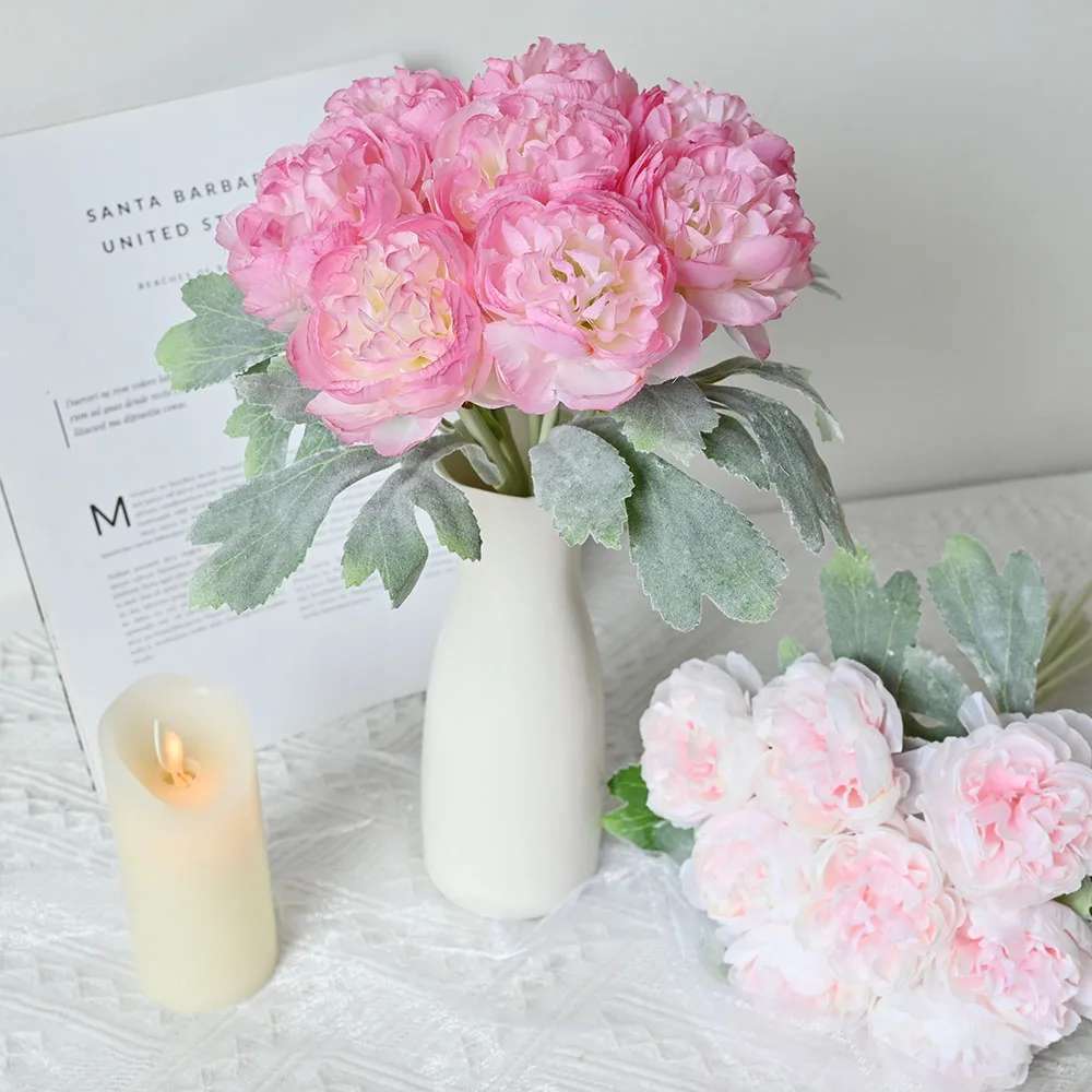 Artificial Flowers Silk Fake Peony Artificial Pink Artificial Flowers Peony Bouquet Arrangement Wedding Office Home Decoration
Artificial Flowers Silk Fake Peony Artificial Pink Artificial Flowers Peony Bouquet Arrangement Wedding Office Home Decoration