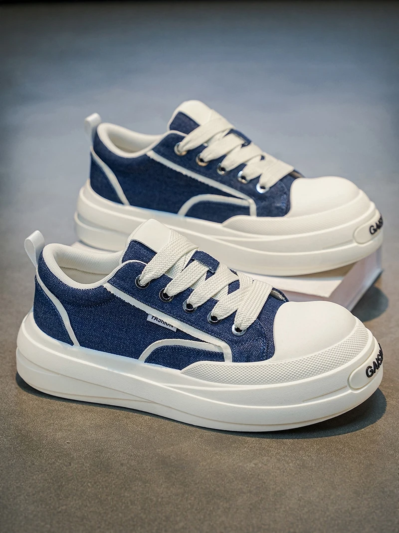 Casual Canvas Men's Shoes 2026 New Style Summer Leisure Sports Thick Bottom Large Head Trendy Shoes Breathable Low Top
Casual Canvas Men's Shoes 2026 New Style Summer Leisure Sports Thick Bottom Large Head Trendy Shoes Breathable Low Top